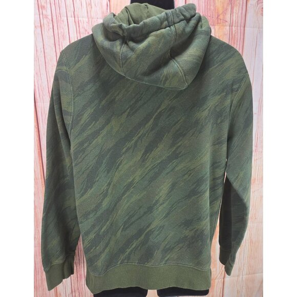 Nike Camouflage Print Hoodie With Neon Green Mens Medium - Picture 2 of 7